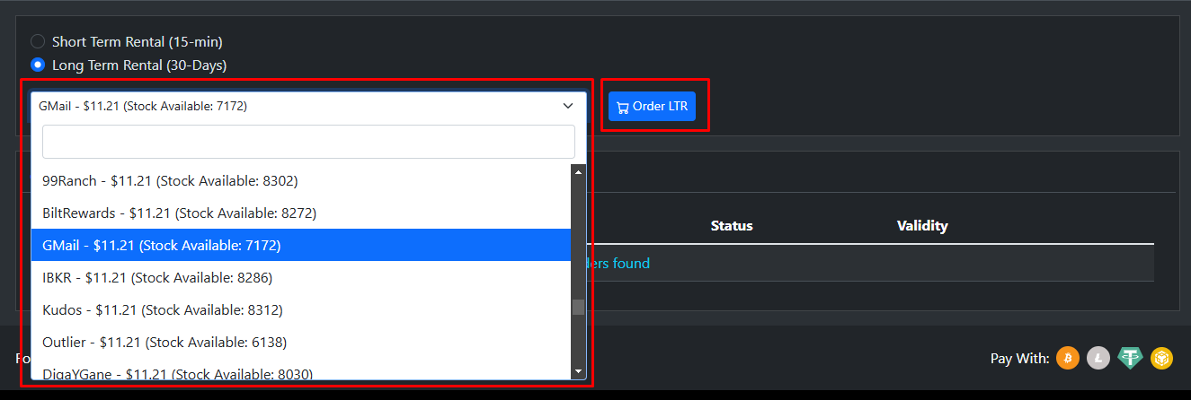 non voip str order